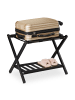 relaxdays Kofferständer in Schwarz - (B)66x (H)54,5 x (T)44,5 cm