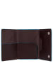 Piquadro Blue Square - Kreditkartenetui 11cc 10 cm RFID in mahogany