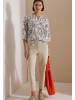Cecil TOS Print Tunic Blouse in Light Alabaster White