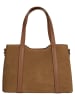 Cluty Handtasche echt Leder in cognac