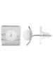 Adeliás Damen Ohrringe – Ohrstecker aus 925 Silber mit Süßwasserperle in silber