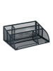 relaxdays Schreibtisch Organizer in Anthrazit - (B)25,5 x (H)10,5 x (T)17 cm