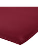 Erwin Müller Single-Jersey Topper-Spannbettlaken Murnau in weinrot