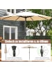 COSTWAY Sonnenschirm 250 cm in Beige