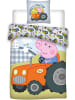 Peppa Pig Bettwäsche Peppa Pig Georges Trak. wendbar 100x135cm 100% BW