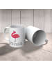Mr. & Mrs. Panda Kindertasse Flamingo Stolz mit Spruch in Weiß
