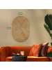 OnlyWow Ovales Wandbild Naturfarben