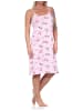 NORMANN Spaghetti Nachthemd florales Design Übergrösse 125 215 212 in rosa