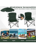COSTWAY ampingstuhl faltbar mit Schirm in Grün