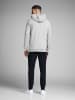 Jack & Jones Corp Sweat Hood Kapuzen Sweatshirt Jumper Reg Fit in Grau