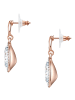 Lulu & Jane Ohrhänger Metall-Legierung Glas in roségold
