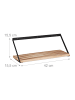 relaxdays Schweberegal in Natur/ Schwarz - (B)42 x (H)15,5 x (T)15,5 cm