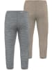 Normani Outdoor Sports 2er Pack Baby Merino Unterhose mit Füßen in Beige/Grau