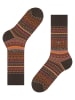 Burlington Socken Snow Isle in Dark brown