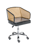 Beliani Bürostuhl TUCSON in Schwarz/Silber - (W) 50 x (H) 75 x (L) 50 cm