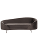 Beliani 3-Sitzer Sofa SAVAR in Braun/Schwarz - (W) 183 x (H) 75 x (L) 85 cm