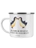 Mr. & Mrs. Panda Becher 8. Hochzeitstag Blechhochzeit mit Spruch in Transparent