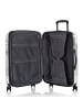 Heys Black Camo 4 Rollen Trolley M 66 cm mit Dehnfalte in black-white world map