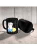 Mr. & Mrs. Panda Kaffeebecher Ergotherapeutin Superheldin mit Sp... in Schwarz