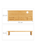 relaxdays Monitorständer in Natur - (B)54 x (H)9 x (T)23 cm