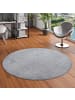 Snapstyle Hochflor-Teppich Mona Rund in grau