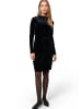 Zero  Samtkleid mit Stehkragen in Black Beauty