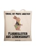 Mr. & Mrs. Panda Laptoptasche Flugbegleiter Leidenschaft mit Spruch in Creme
