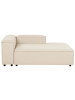 Beliani Chaiselongue ARDAL in Beige/Schwarz - (W) 119 x (H) 68 x (L) 180 cm linksseitig