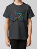 wat? Apparel T-Shirt Fahrrad by night in Grau