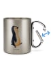Mr. & Mrs. Panda Tasse Pinguin mHerzieren ohne Spruch in Silber