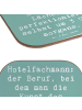 Mr. & Mrs. Panda Glasuntersetzer Spruch Hotelfachmann Lächeln mi... in Meeresbrise