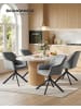 SONGMICS 2er-Set: Esszimmerstuhl Tyra in Grau-Schwarz - (B)60 x (H)81.5 x (T)58 cm