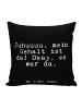 Mr. & Mrs. Panda Sofa Kissen Juhuuuu, mein Gehalt ist... mit Spruch in Schwarz