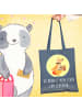 Mr. & Mrs. Panda Schultertasche Glühwürmchen mit Spruch in Indigo Blue