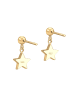 Elli Ohrringe 925 Sterling Silber Sterne, Astro, Stern in Gold