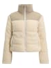 Urban Classics Urban Classics Damen Ladies Short Sherpa Mix Puffer Jacket in wetsand/sand
