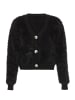 Swirly Damen Strickjacke in Schwarz