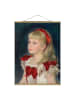 WALLART Stoffbild - Auguste Renoir - Mademoiselle Grimprel in Creme-Beige