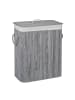 relaxdays Wäschekorb in Grau - (B)55 x (H)63 x (T)35 cm