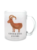 Mr. & Mrs. Panda Teetasse Sternzeichen Steinbock mit Spruch in Transparent