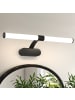 ZMH Spiegelleuchte in schwarz Modern 8W Badezimmerlampe 4000K Neutralweiß L 60CM
