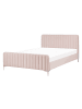 Beliani Doppelbett LUNAN in Rosa - (W) 146 x (H) 101 x (L) 215 cm