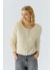 Oui Strickjacke in whitecap gray