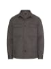 Camel Active Overshirt mit Rautenmuster in Graphitgrau
