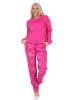 NORMANN Langarm Kuschel Interlock Schlafanzug Langarm Herz Optik - 87251 in pink