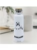 Mr. & Mrs. Panda Trinkflasche Panda Dankeschön mit Spruch in Weiß