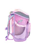 Belmil 4tlg-Set: Schulranzen Rainbow Unicorn  in lila – (H)36 x (B) 28 x (T) 17 cm