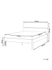 Beliani Doppelbett BOISSET in Braun - (W) 145 x (H) 101 x (L) 205 cm
