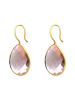 Gemshine Ohrringe Rosa Onyx Tropfen - CANDY in gold coloured