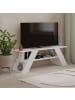CALICOSY TV-Möbel FARFALLA in Weiß - (W) 120  x (H) 40  x (L) 33,5  cm